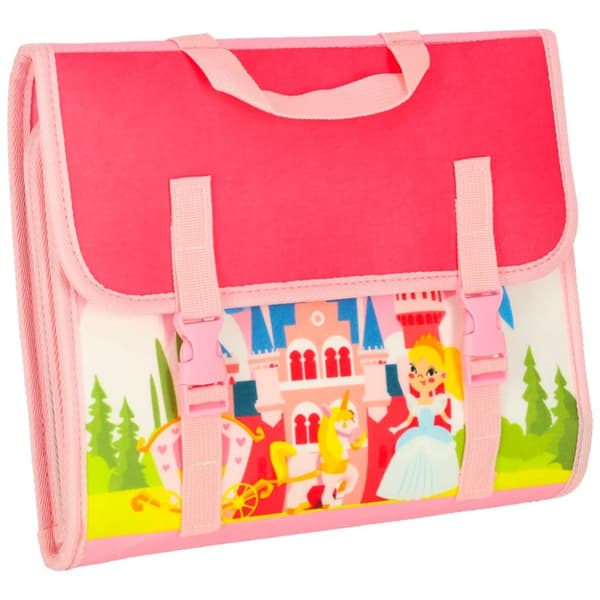 Montessori ryggsäck aktivitetsbräda rosa