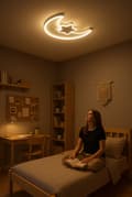 Miniatyrbillede 4 af 11: Takplafond LED vägglampa måne fjärrkontroll