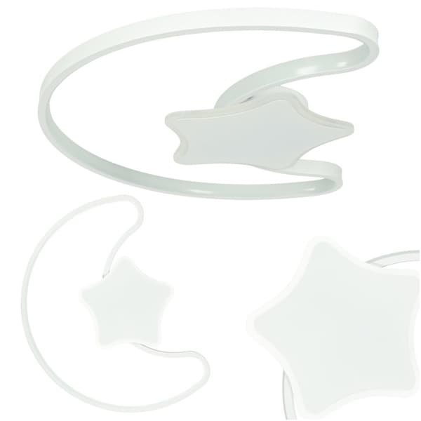Takplafond LED vägglampa måne fjärrkontroll