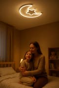 Miniatyrbillede 2 af 11: Takplafond LED vägglampa måne fjärrkontroll