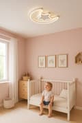 Miniatyrbillede 1 af 11: Takplafond LED vägglampa måne fjärrkontroll