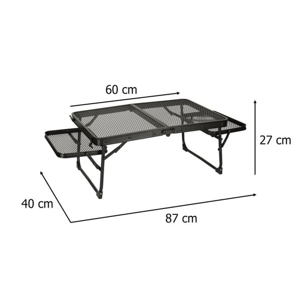 Campingbord 98x70x40x32 cm