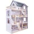 Miniatyrbillede 3 af 10: Dockskåp i trä + möbler 80 cm