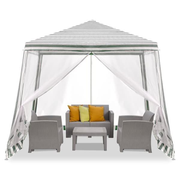 Tält trädgårdsfest paviljong kommersiell vit 2,4x2,4m