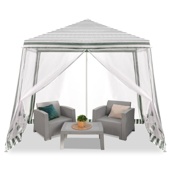 Tält trädgårdsfest paviljong kommersiell vit 2,4x2,4m