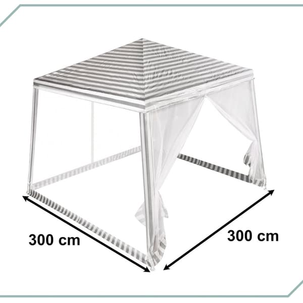 Tält trädgårdsfest paviljong kommersiell vit 2,4x2,4m