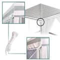 Miniatyrbild 8 av 11: Tält trädgårdsfest paviljong kommersiell vit 2,4x2,4m