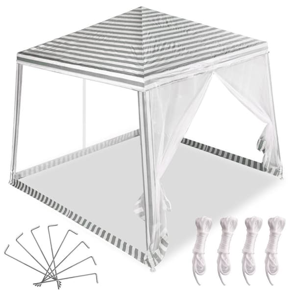 Tält trädgårdsfest paviljong kommersiell vit 2,4x2,4m