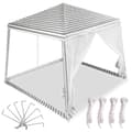 Miniatyrbild 2 av 11: Tält trädgårdsfest paviljong kommersiell vit 2,4x2,4m