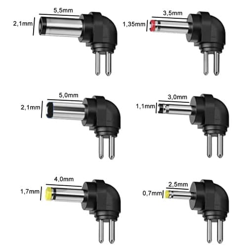 6-i-1 Nätadapter Universal - 3-12V 30W