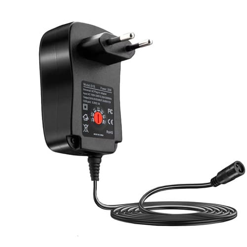 6-i-1 Nätadapter Universal - 3-12V 30W
