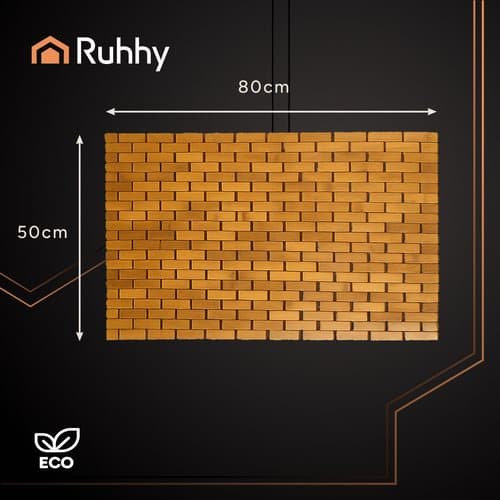 Badrumsmatta Bambu - 80x50 cm