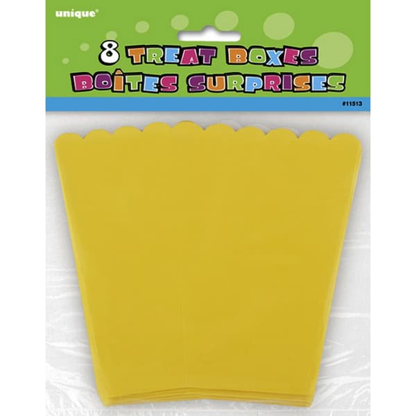 Unique Party Behandlingsæsker (pakke med 8 stk.) Yellow One Size