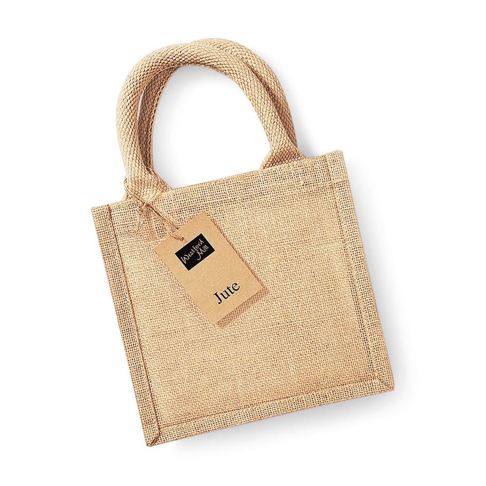 Westford Mill Jute Mini Gift Bag (6 Litres) (Pack Of 2)