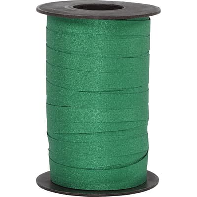 Presentband - B: 10 mm - Grön - Glitter - 100 m