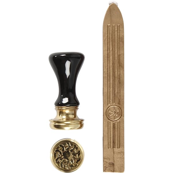 Lackstång och Sigillstämpel - Guld - 17 mm