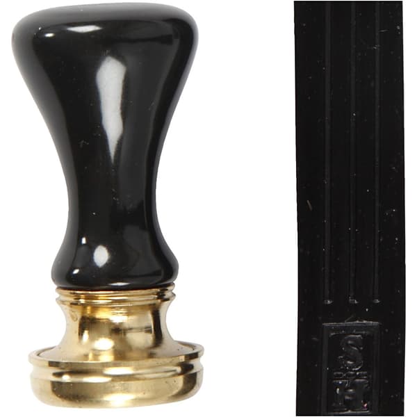 Lackstång och Sigillstämpel - Svart - 17 mm