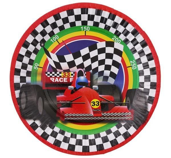 Paper Plates "Race", 18cm, 6 pcs. Godan