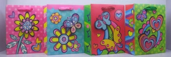 Purse prezentowa butterfly / flower 8810C 3D 17,5x23,5x8cm p12, price for 1 pc