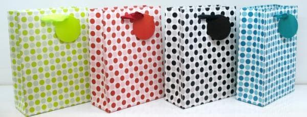 Purse prezentowa crayon dots 8876B 26x32x10cm p12, price for 1 pc