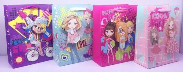 Purse prezentowa Teenager girl 9008B 3D 26x32x10cm p12, price for 1 pc
