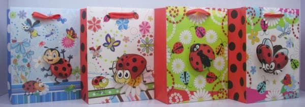 Prezentowa ladybug bag 8920B 26x32x10cm p12, price for 1 pc
