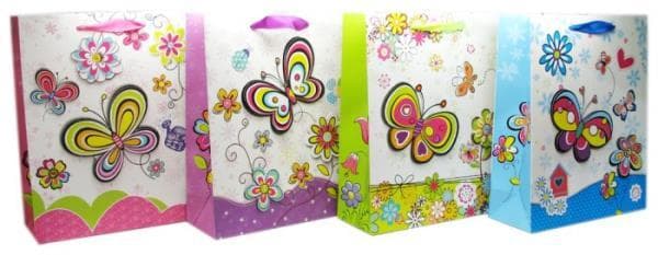 Purse prezentowa butterflies 8917C 17,5x23,5x8cm p12, price for 1 pc