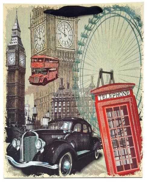Prezentowa stylish handbag 26x32x12cm car 1137B p12, price for 1 pc