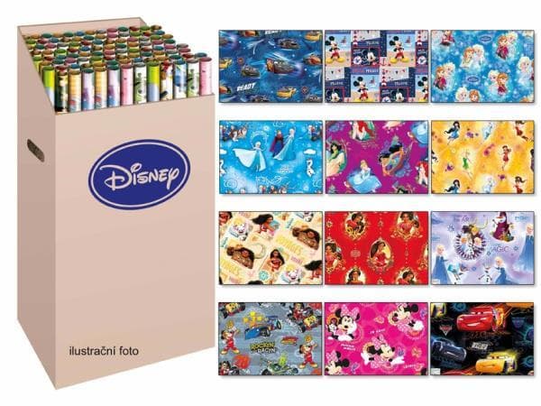Papier do pakowania M LUX Disney 2x 100x70cm mix p96 5811110/cena za1szt.