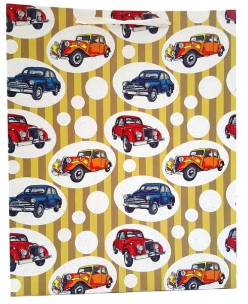 Prezentowa stylish handbag 26x32x12cm p12 1237B toy cars, price for 1 pc