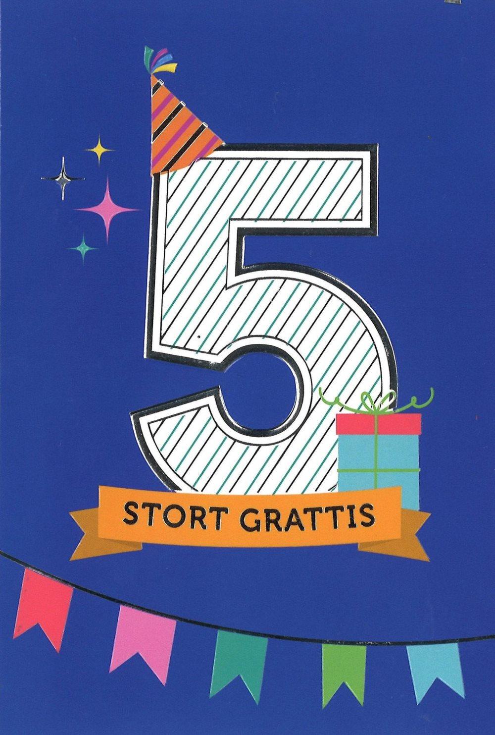 Grattiskort 5 år