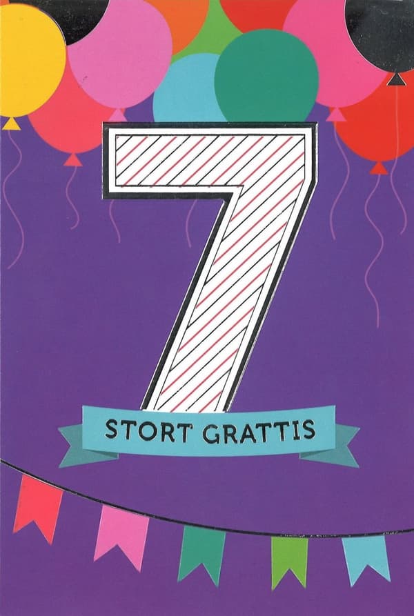 Grattiskort 7 år