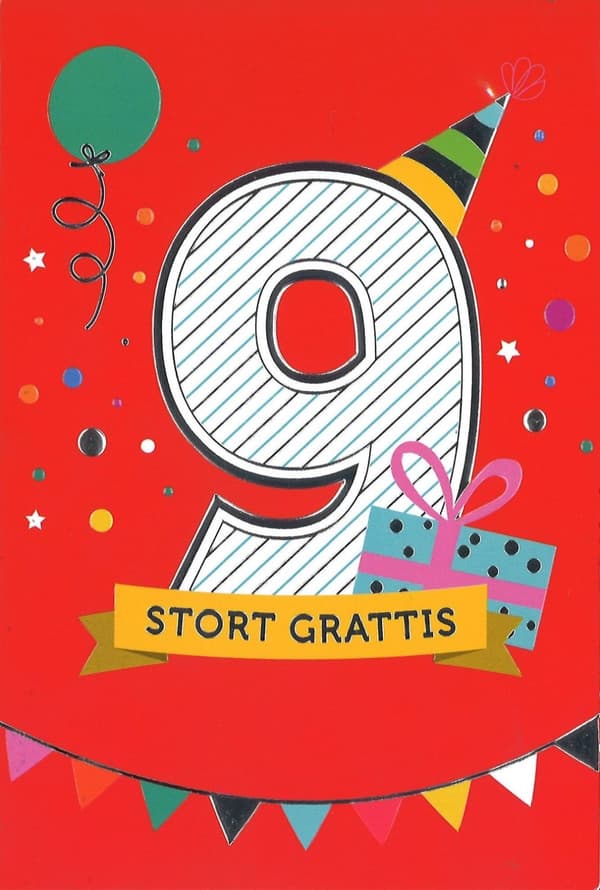 Grattiskort 9 år