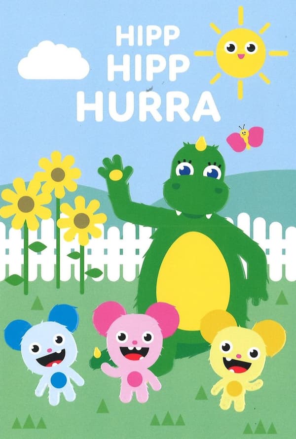 Grattiskort Bolibompa Hipp Hipp Hurra