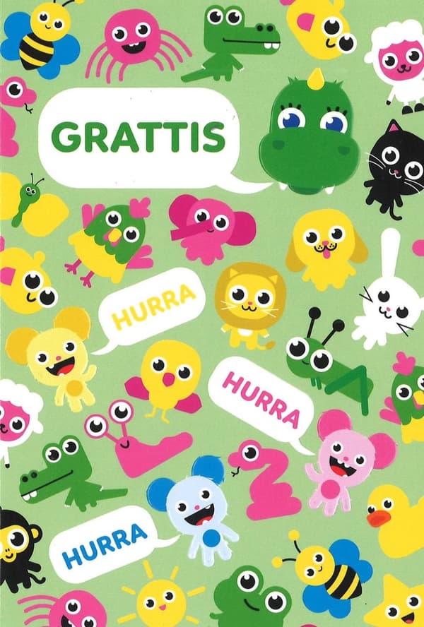 Grattiskort Bolibompa Grattis