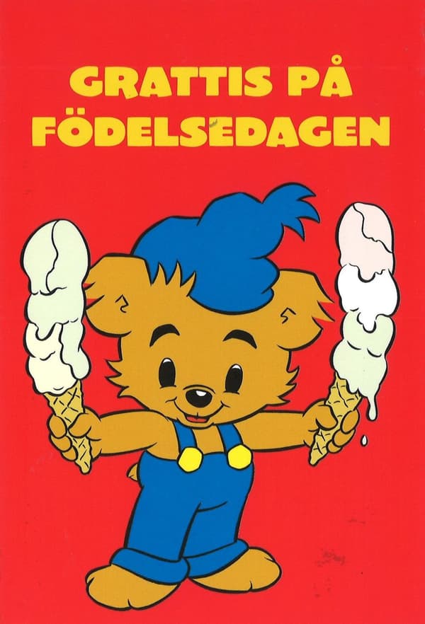 Grattiskort Bamse Glass