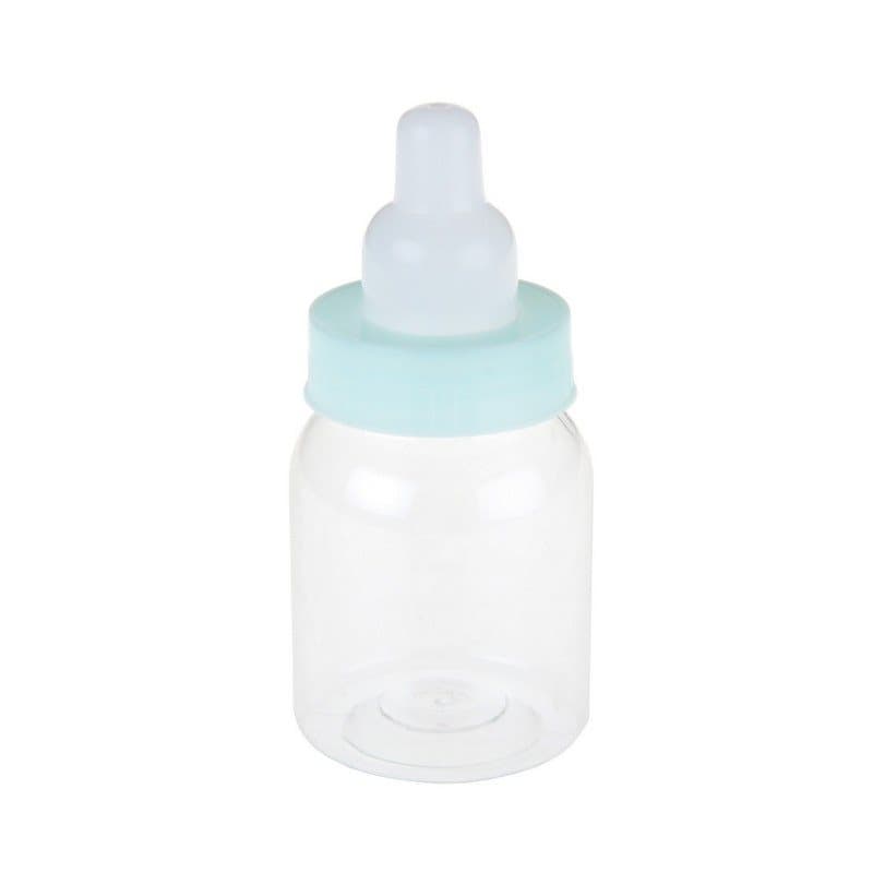 Presentask nappflaska babyshower blå, 4-pack