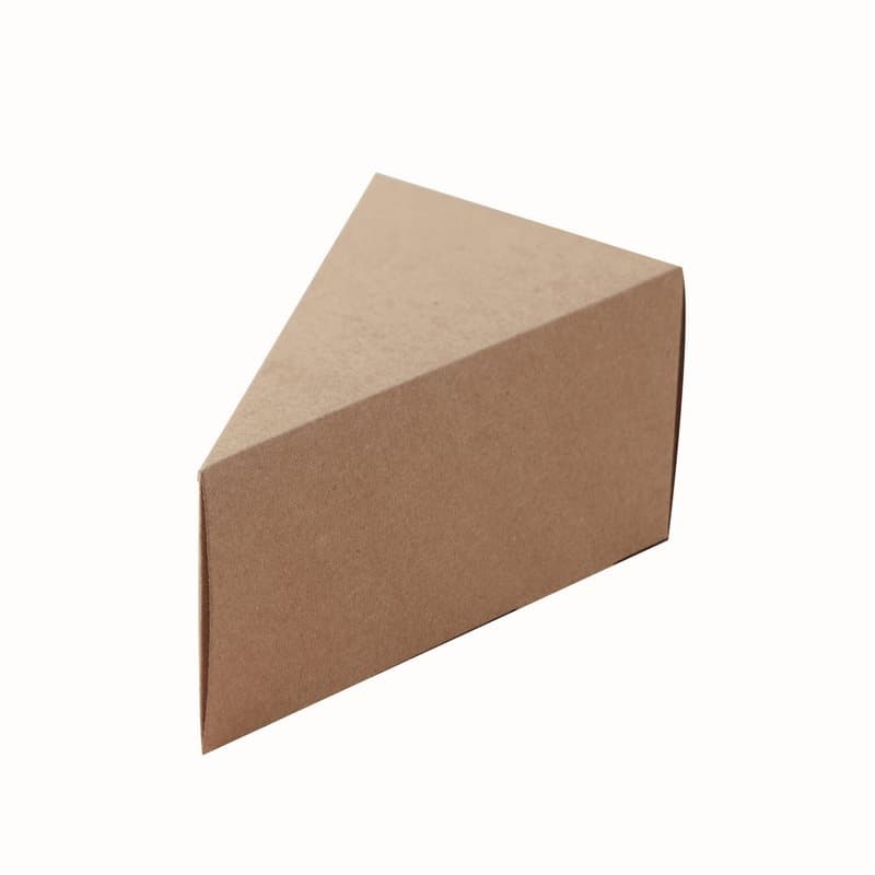 Presentask tårtbit rustik/natur, 10-pack