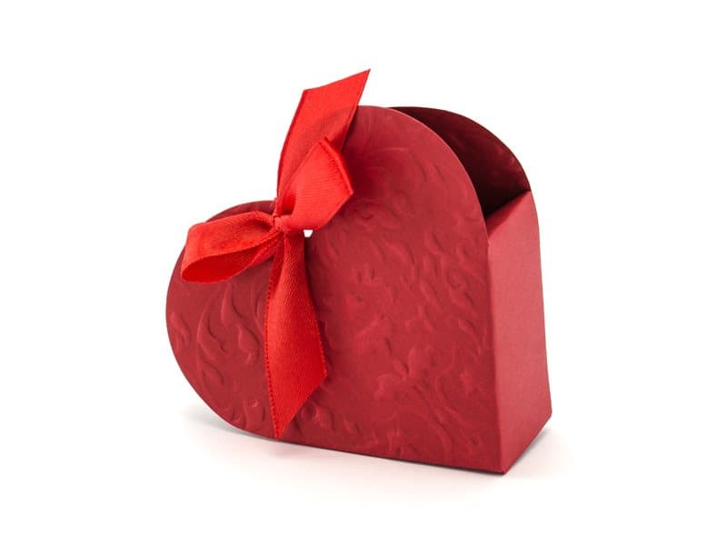 Presentaskar Röd Hjärta, 10-pack