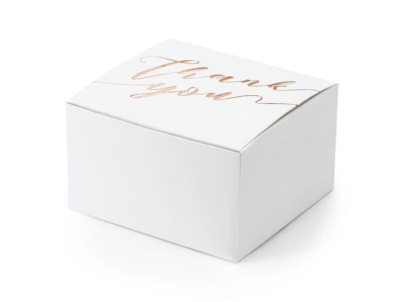 Presentask "Thank you" roséguld, 10-pack