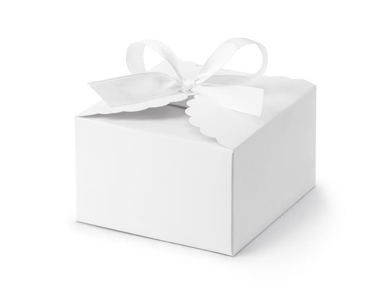 Presentask vit med band, 10-pack