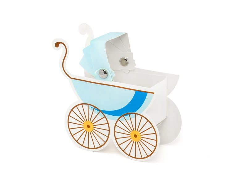Presentaskar Babyshower, Blå, 10-pack