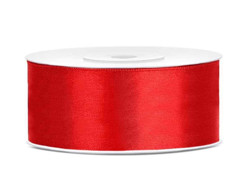 Satinband Röd