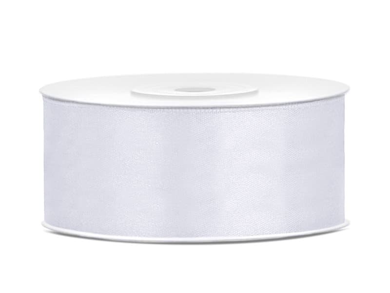 Satinband Vit