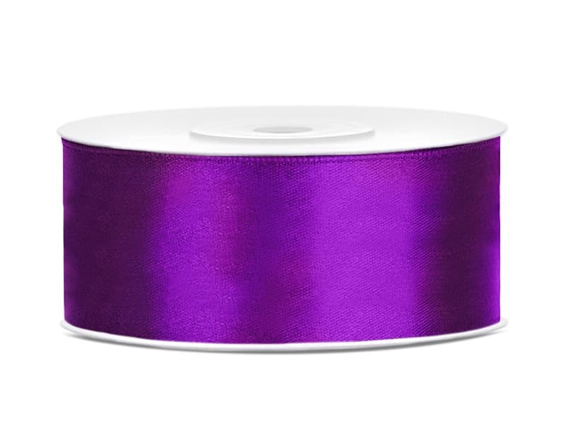 Satinband Mörklila