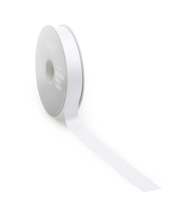 Satinband Vit 25m Bredd 16mm