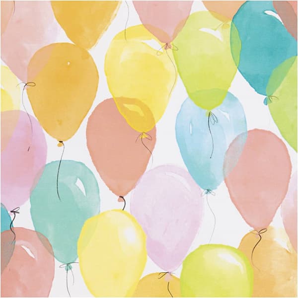 Presentpapper - B: 50 cm - Ballonger - 100 m