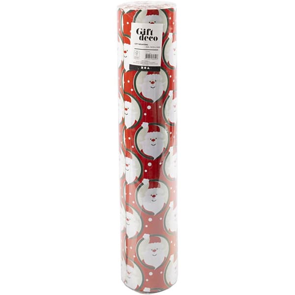 Presentpapper - B: 50 cm - Jultomte - 100 m