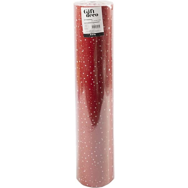 Presentpapper - B: 50 cm - Juliga Stjärnor - 100 m