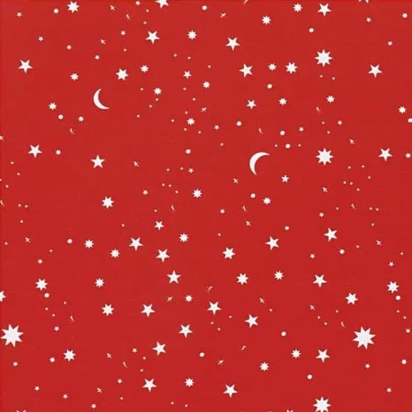 Presentpapper - B: 50 cm - Juliga Stjärnor - 100 m